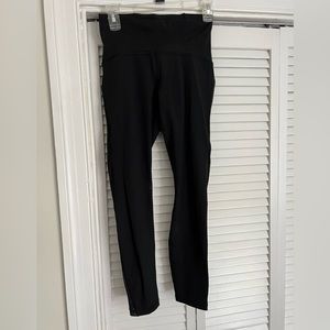 Lululemon black leggings. 25” size 6